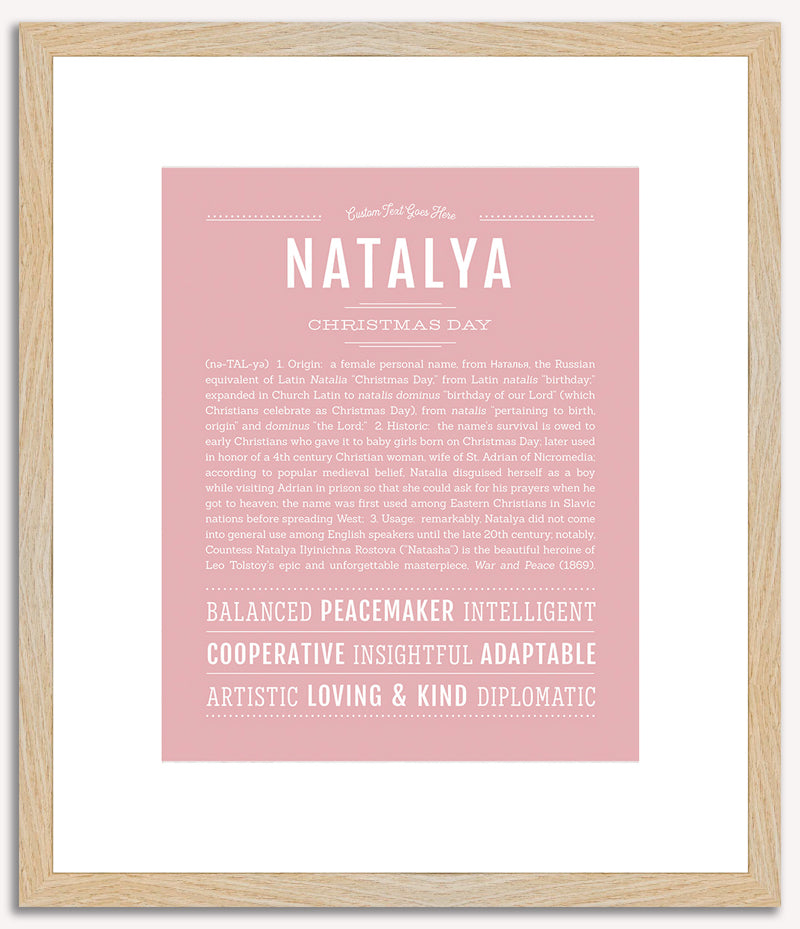 Natalya | Name Art Print