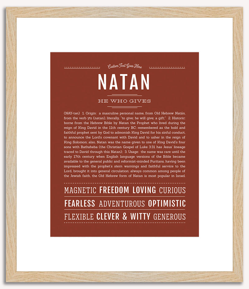 Natan | Name Art Print