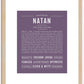 Natan | Name Art Print