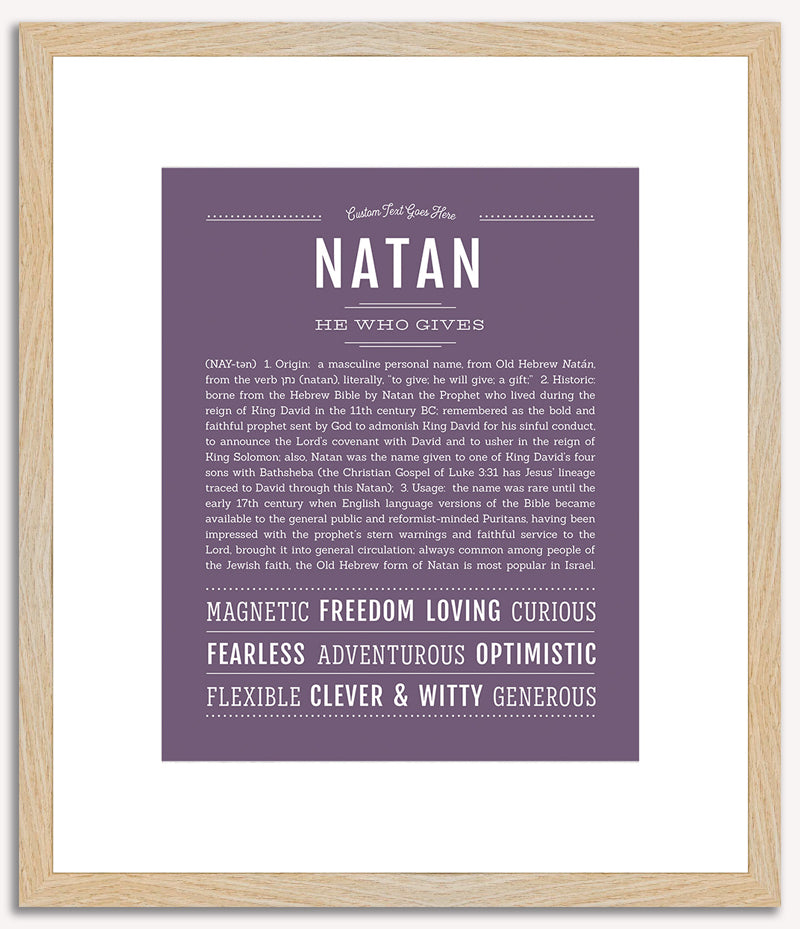 Natan | Name Art Print