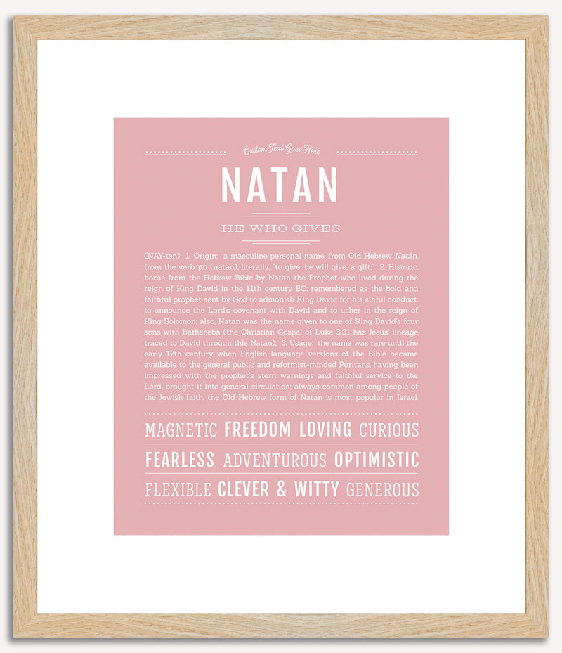 Natan | Name Art Print