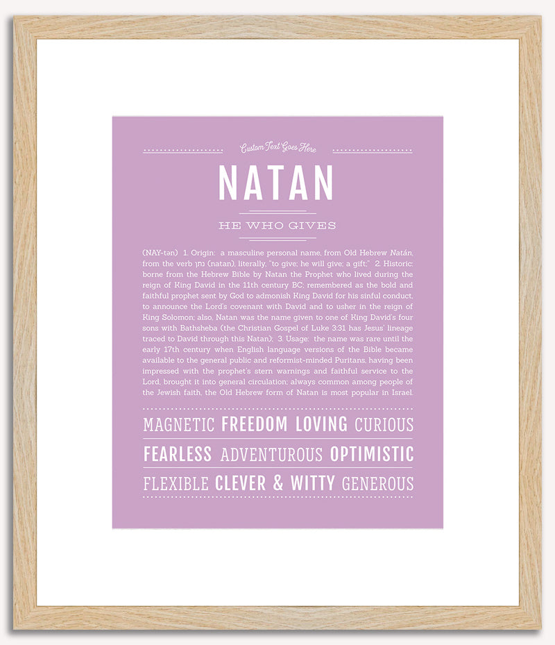 Natan | Name Art Print