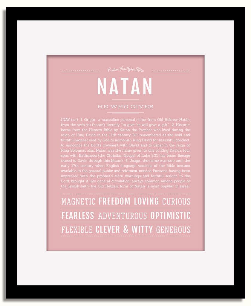 Frame Options | Dusty Rose | Black Frame, Matted