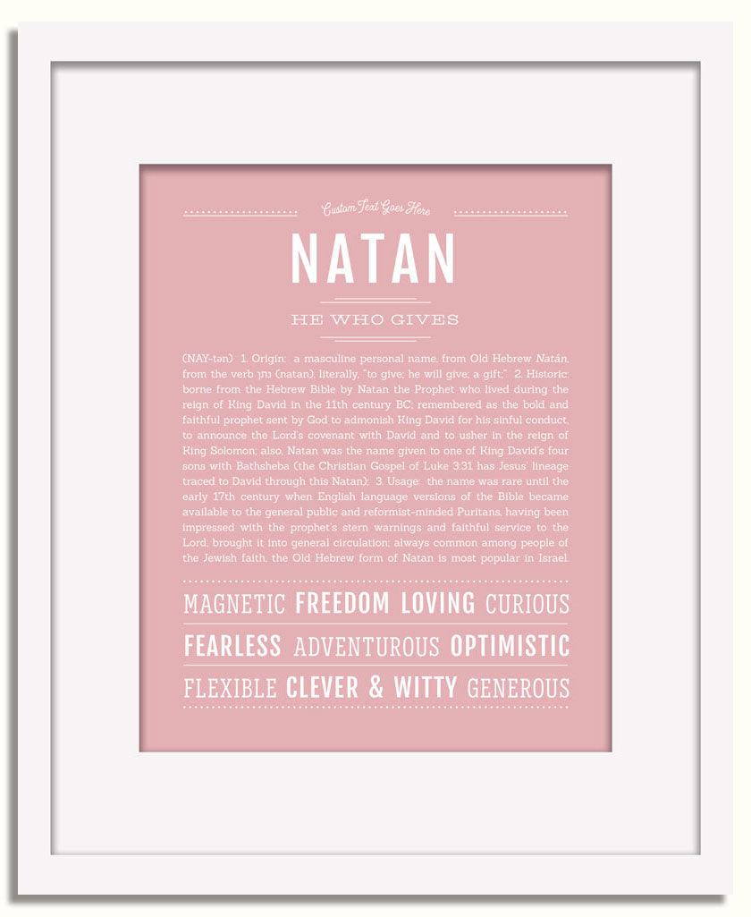 Frame Options | Dusty Rose | White Frame, Matted