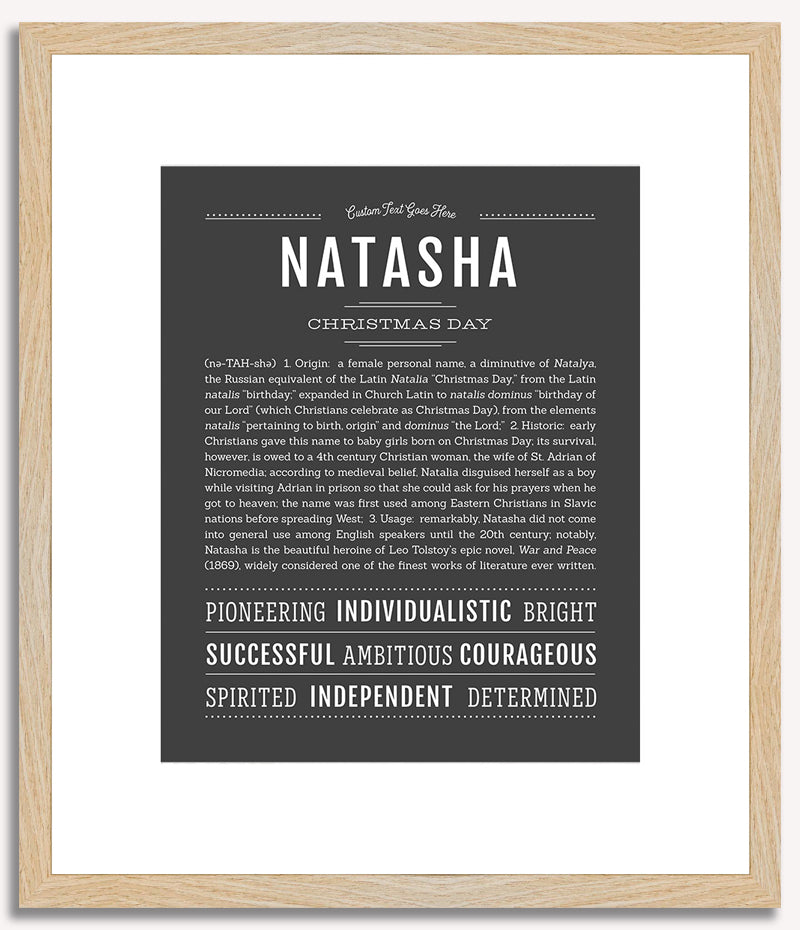 Natasha | Name Art Print