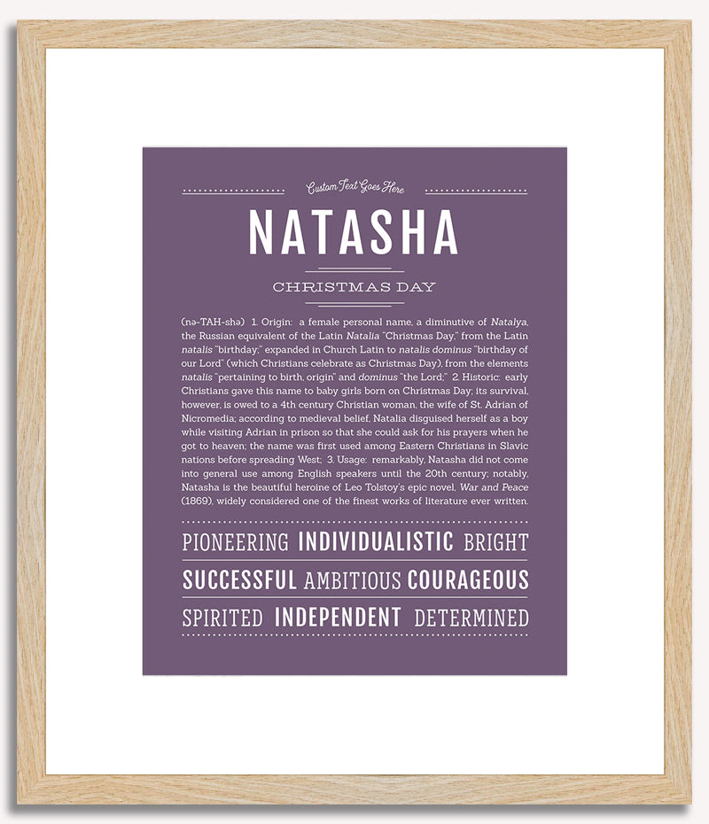 Natasha | Name Art Print