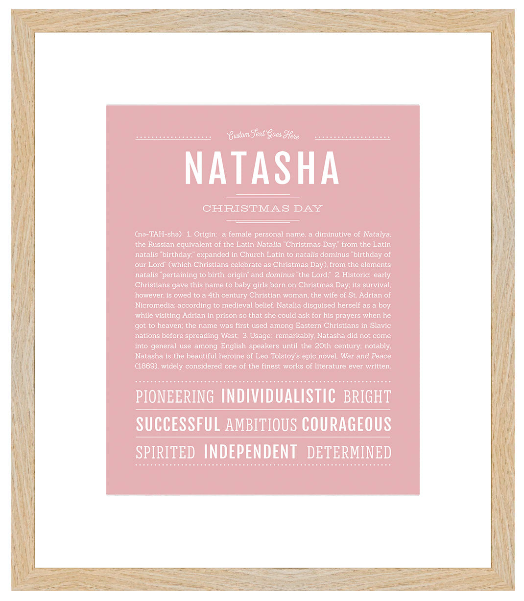 Natasha | Name Art Print