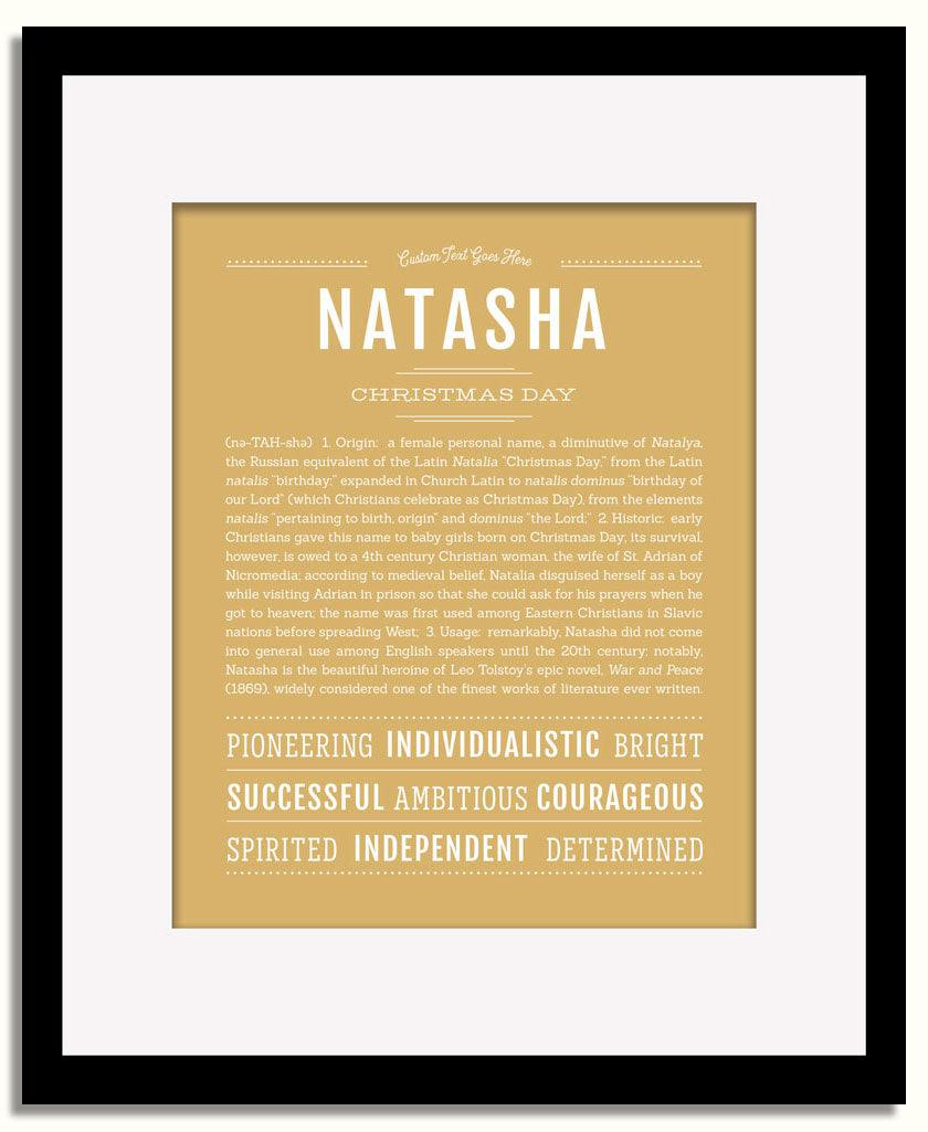 Frame Options | Matte Gold | Black Frame, Matted