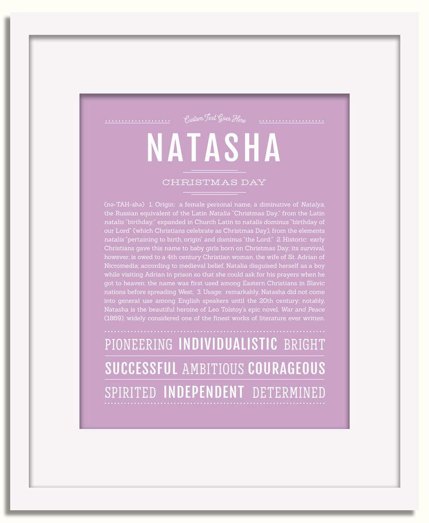 Frame Options | Lilac | White Frame, Matted