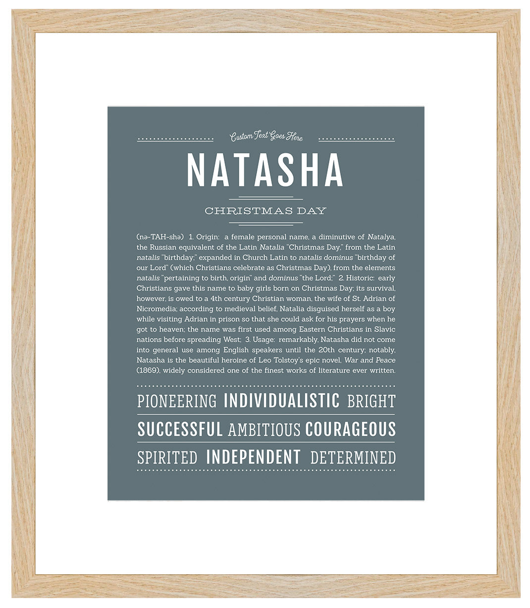 Natasha | Name Art Print