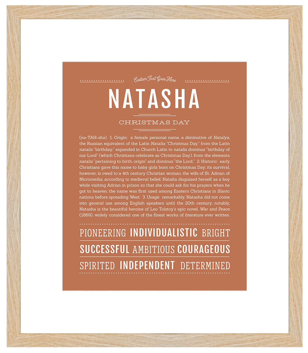 Natasha | Name Art Print