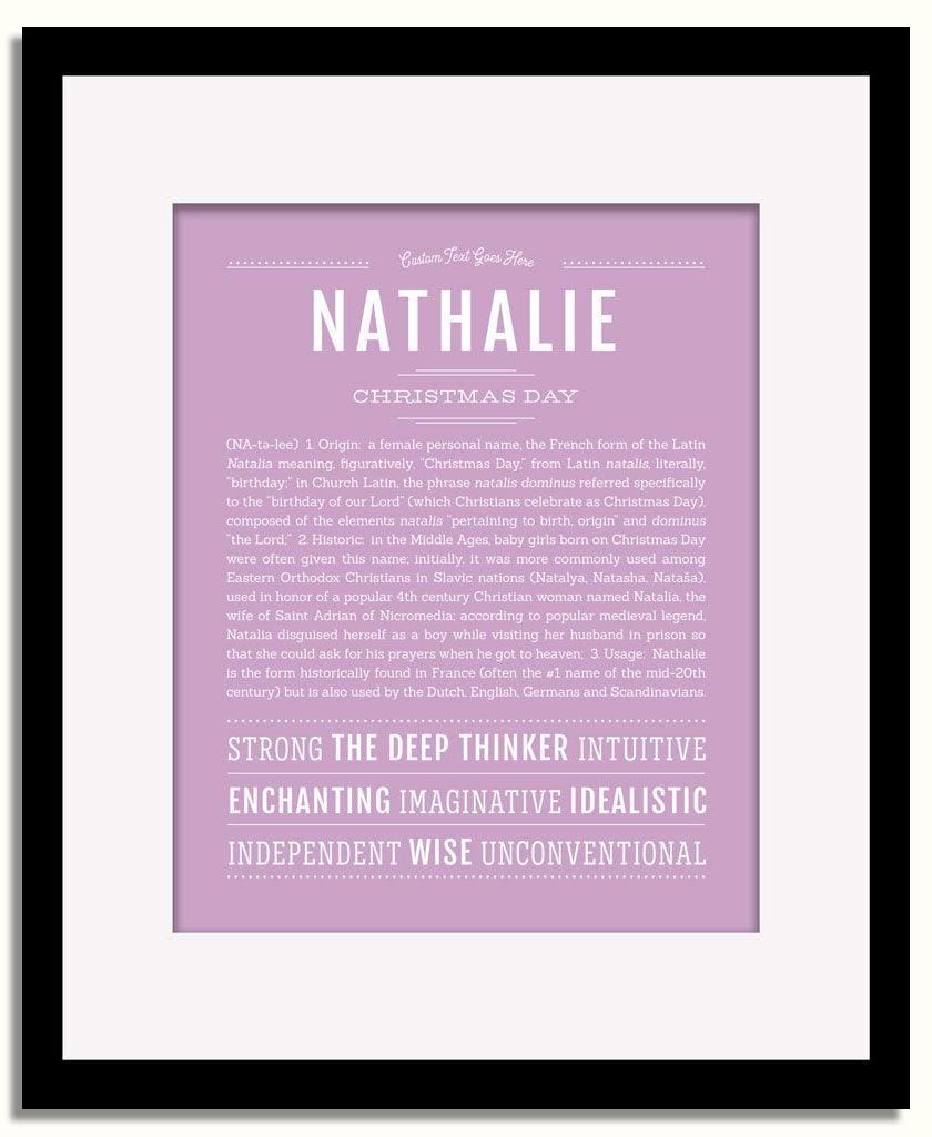 Frame Options | Lilac | Black Frame, Matted