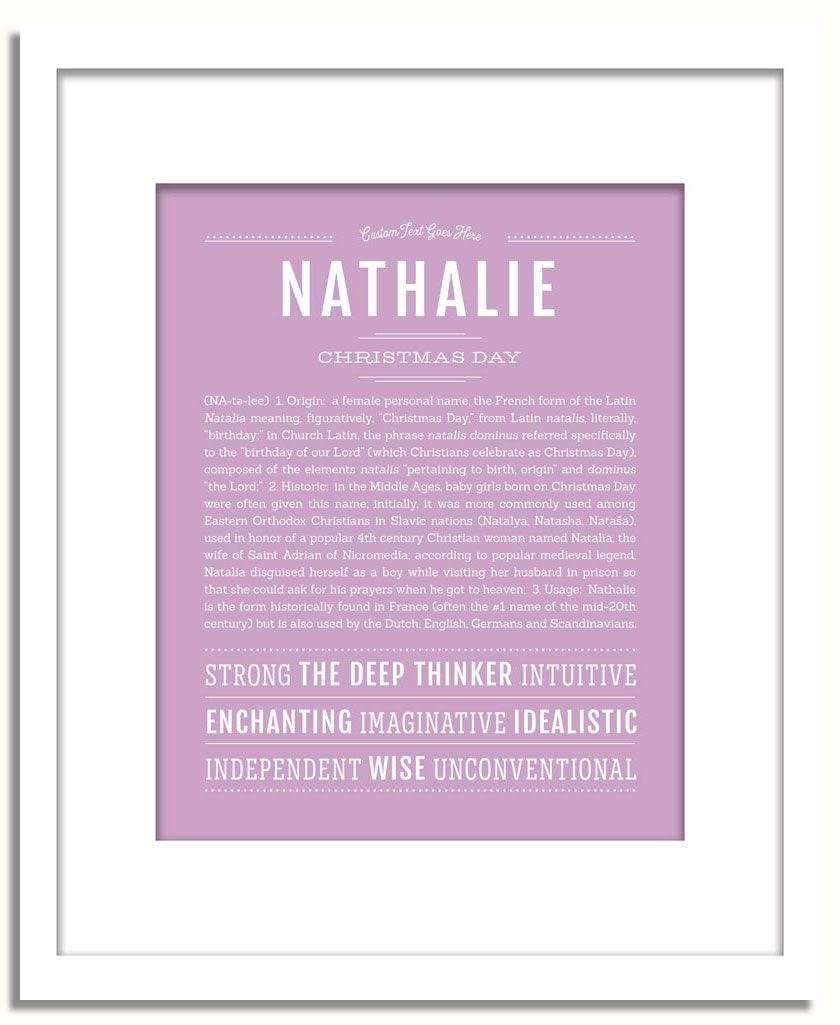 Frame Options | Lilac | White Frame, Matted