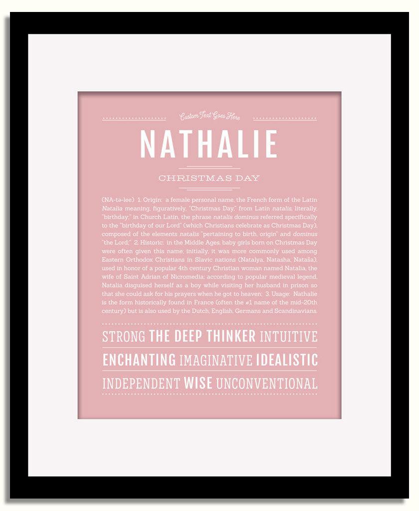 Frame Options | Dusty Rose | Black Frame, Matted