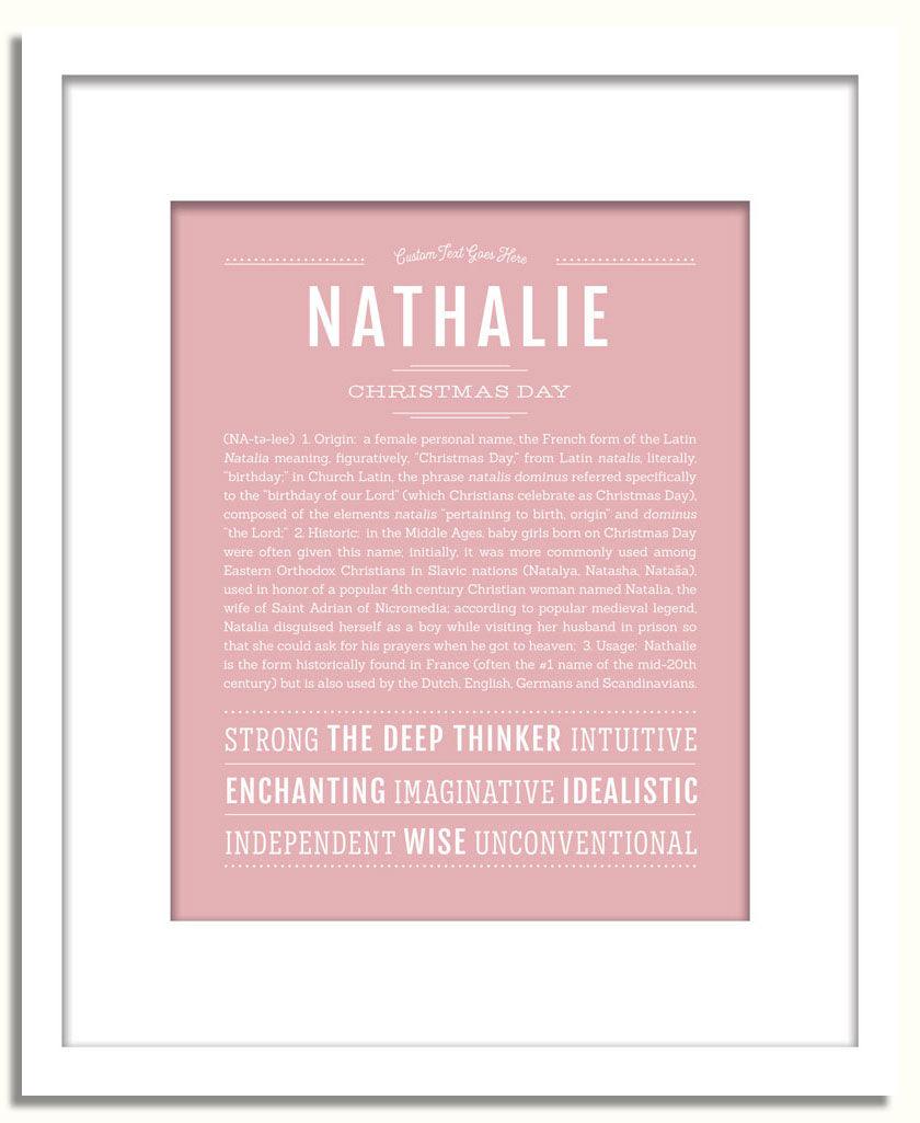 Frame Options | Dusty Rose | White Frame, Matted