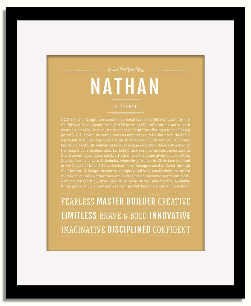 Frame Options | Matte Gold | Black Frame, Matted