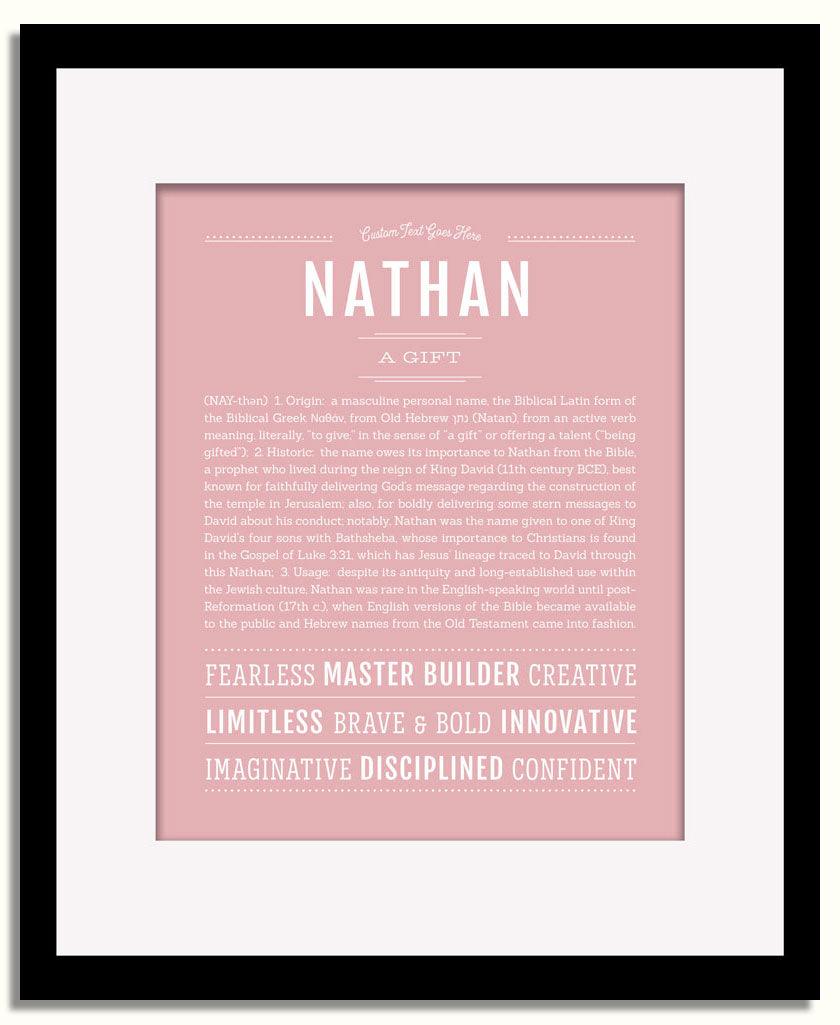 Frame Options | Dusty Rose | Black Frame, Matted