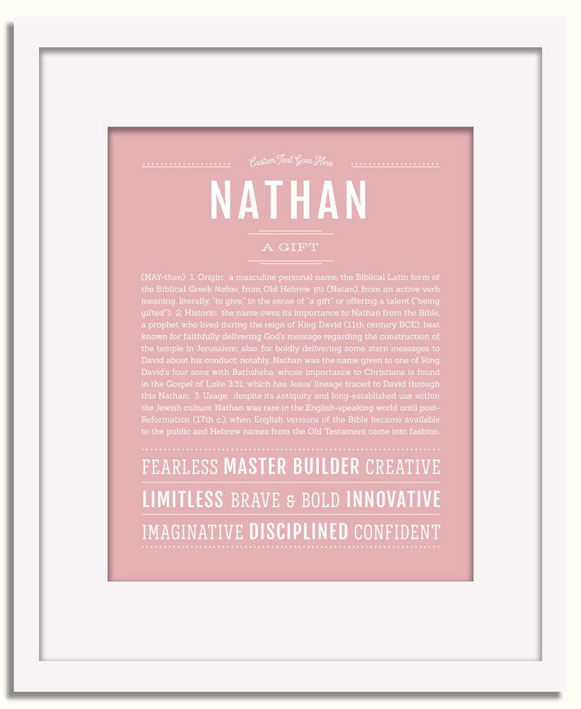 Frame Options | Dusty Rose | White Frame, Matted