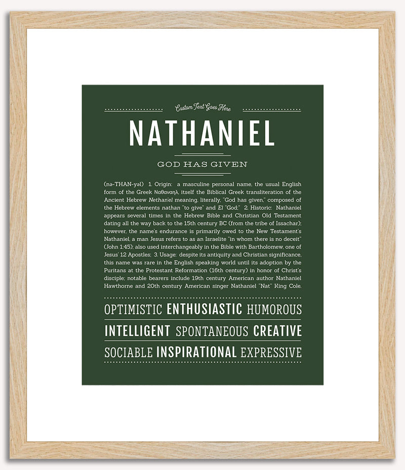 Nathaniel | Name Art Print