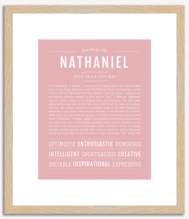 Nathaniel | Name Art Print