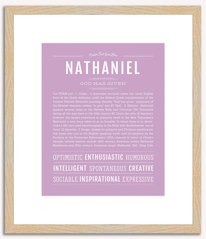 Nathaniel | Name Art Print