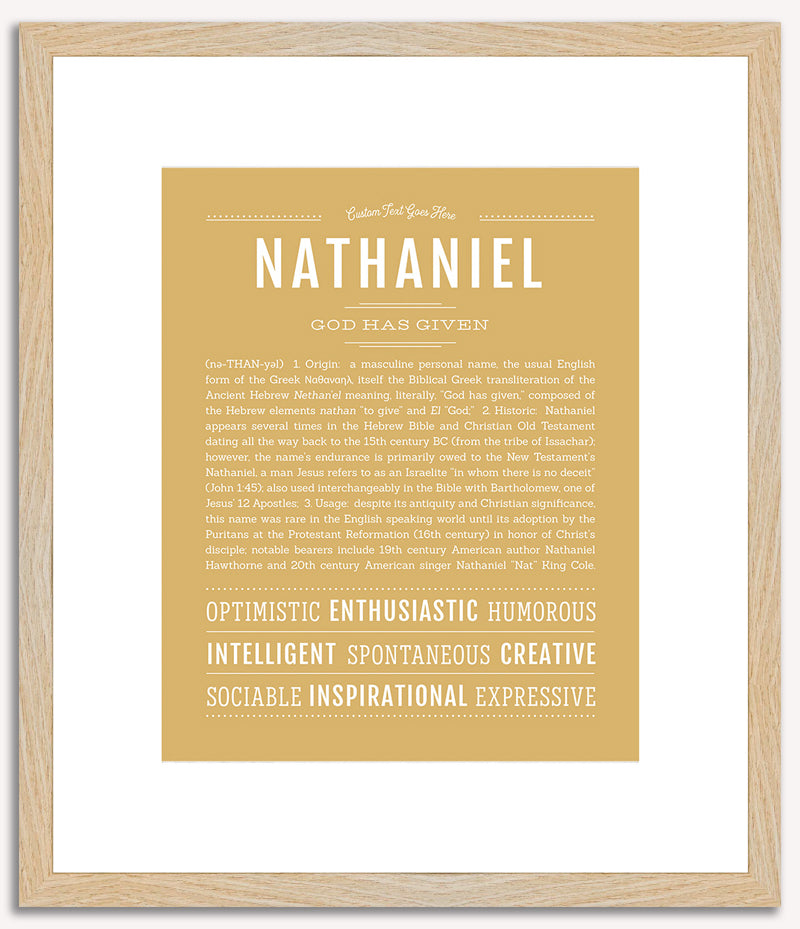 Nathaniel | Name Art Print