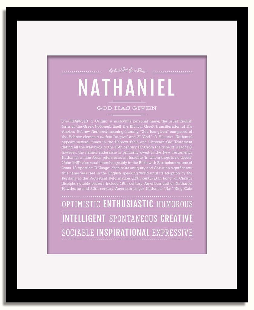 Frame Options | Lilac | Black Frame, Matted