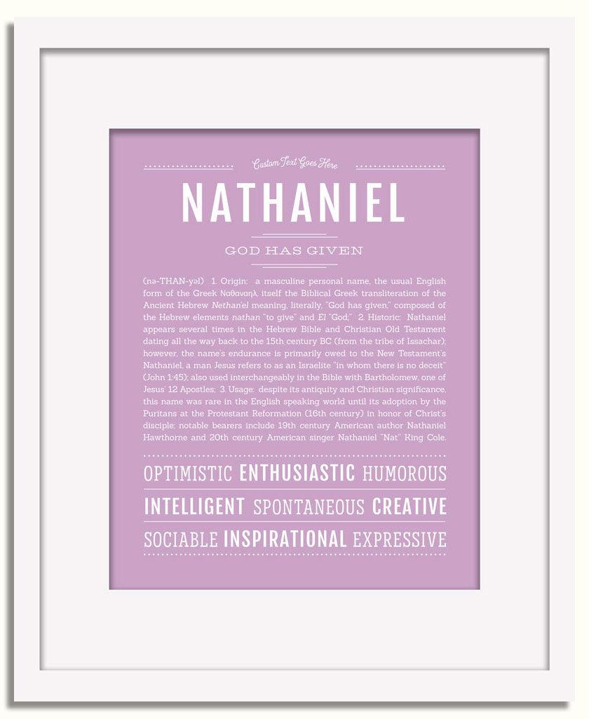 Frame Options | Lilac | White Frame, Matted