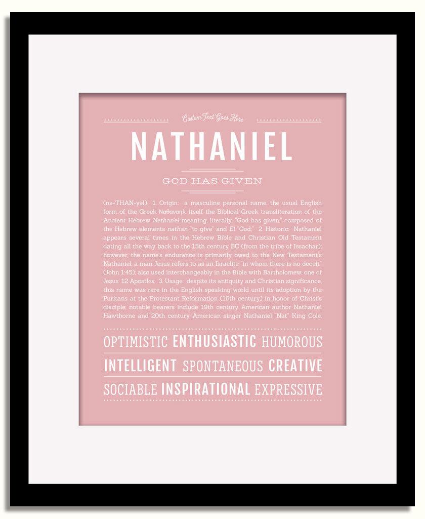 Frame Options | Dusty Rose | Black Frame, Matted