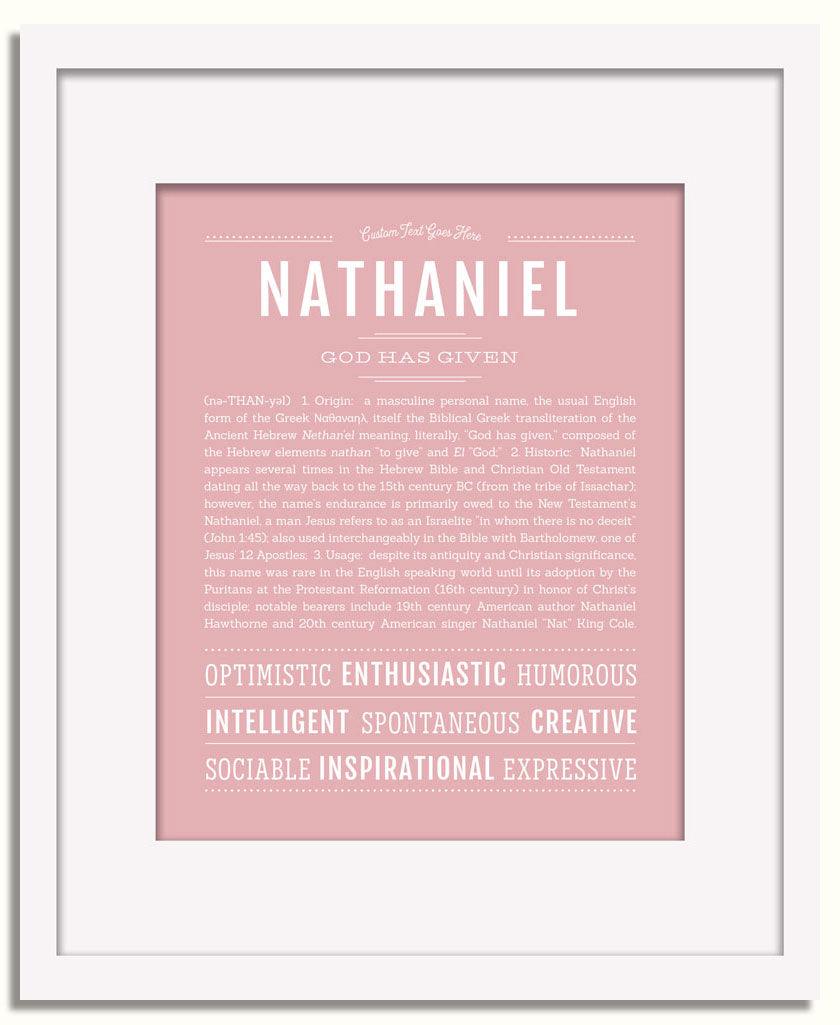 Frame Options | Dusty Rose | White Frame, Matted