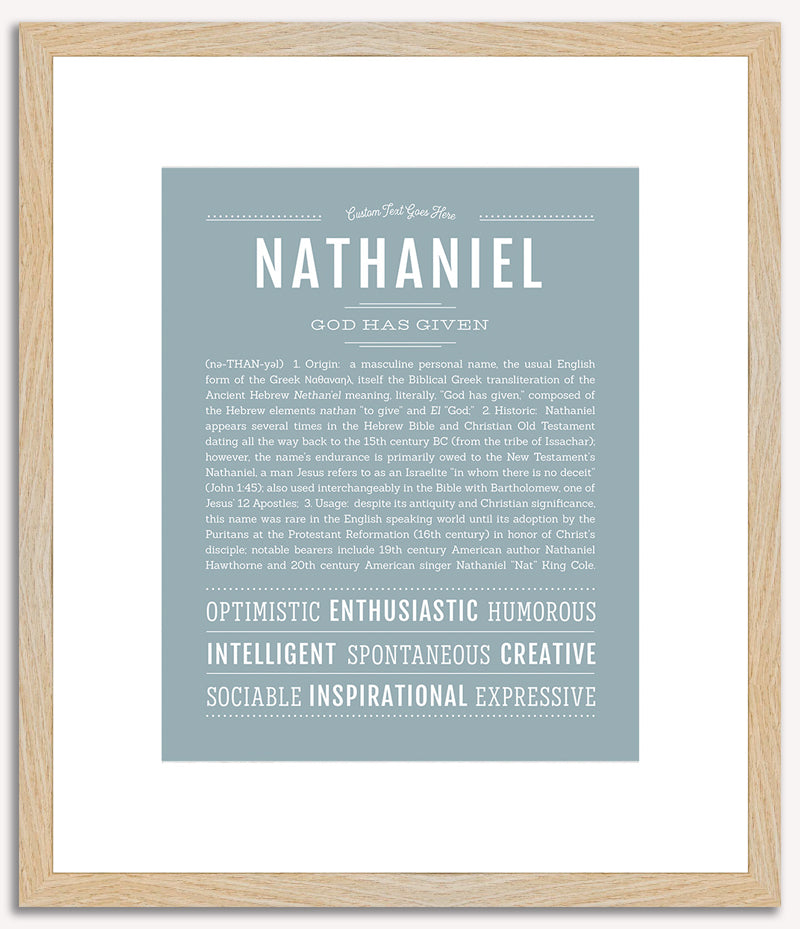 Nathaniel | Name Art Print