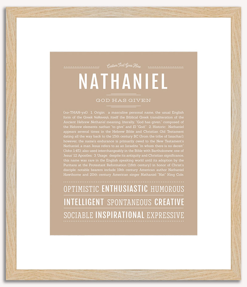 Nathaniel | Name Art Print