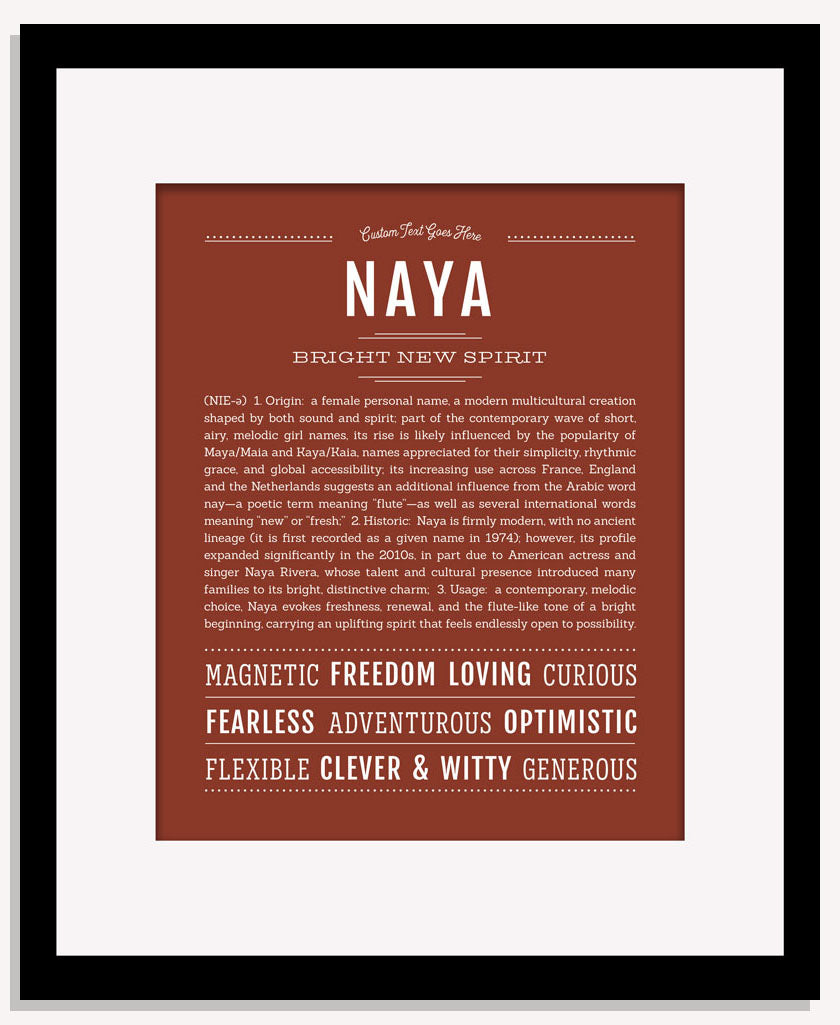 Naya | Name Art Print
