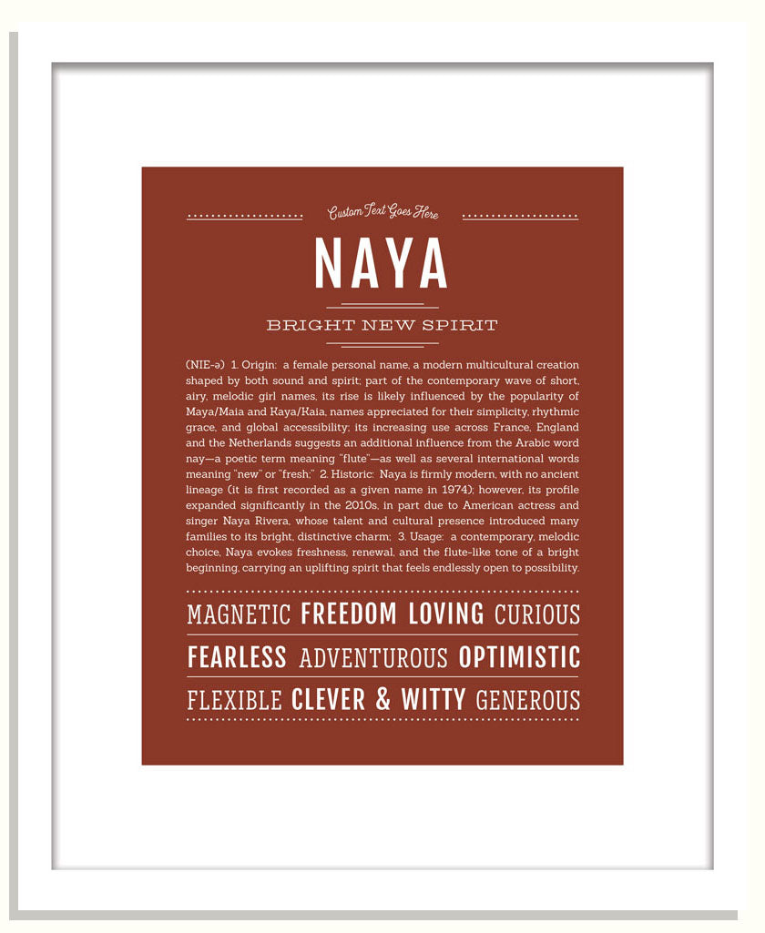Naya | Name Art Print