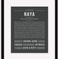 Naya | Name Art Print