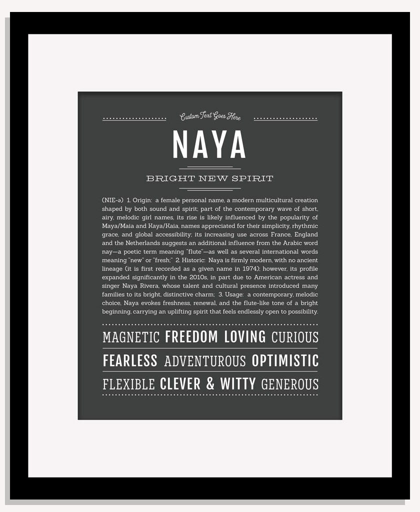 Naya | Name Art Print
