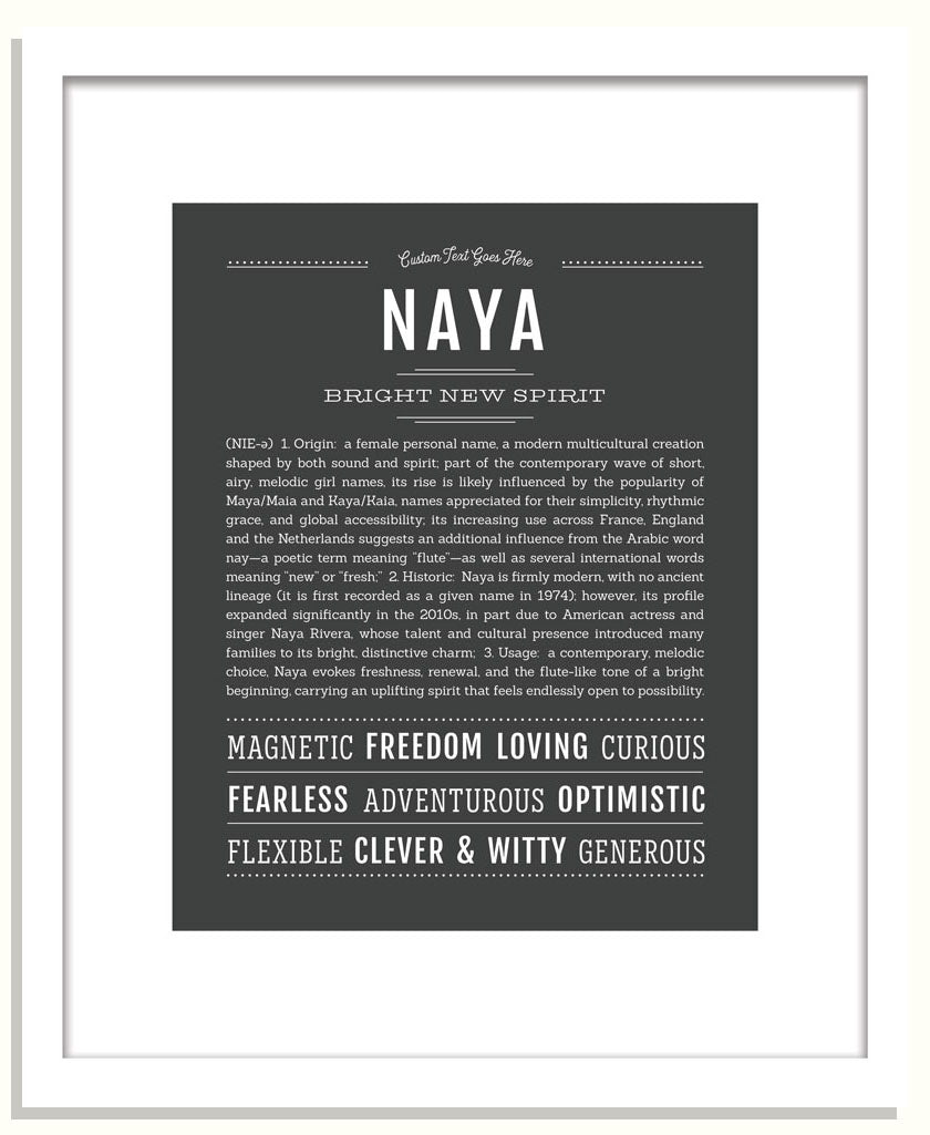 Naya | Name Art Print