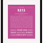 Naya | Name Art Print
