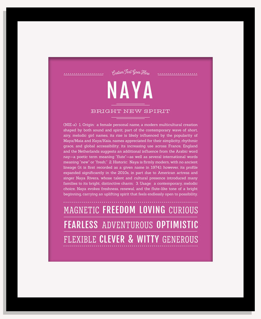 Naya | Name Art Print