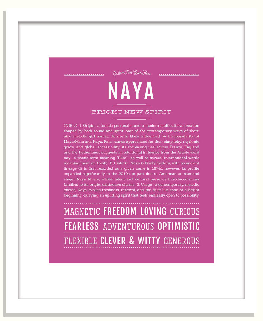 Naya | Name Art Print