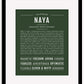 Naya | Name Art Print