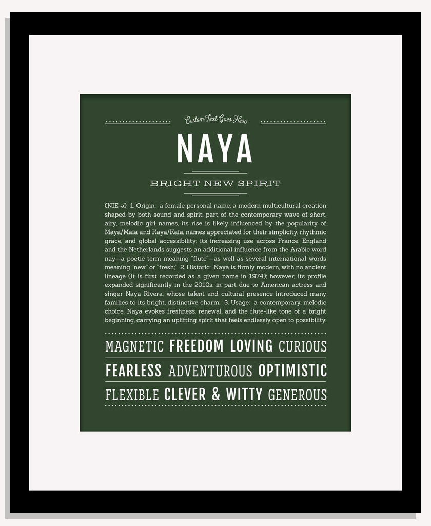 Naya | Name Art Print