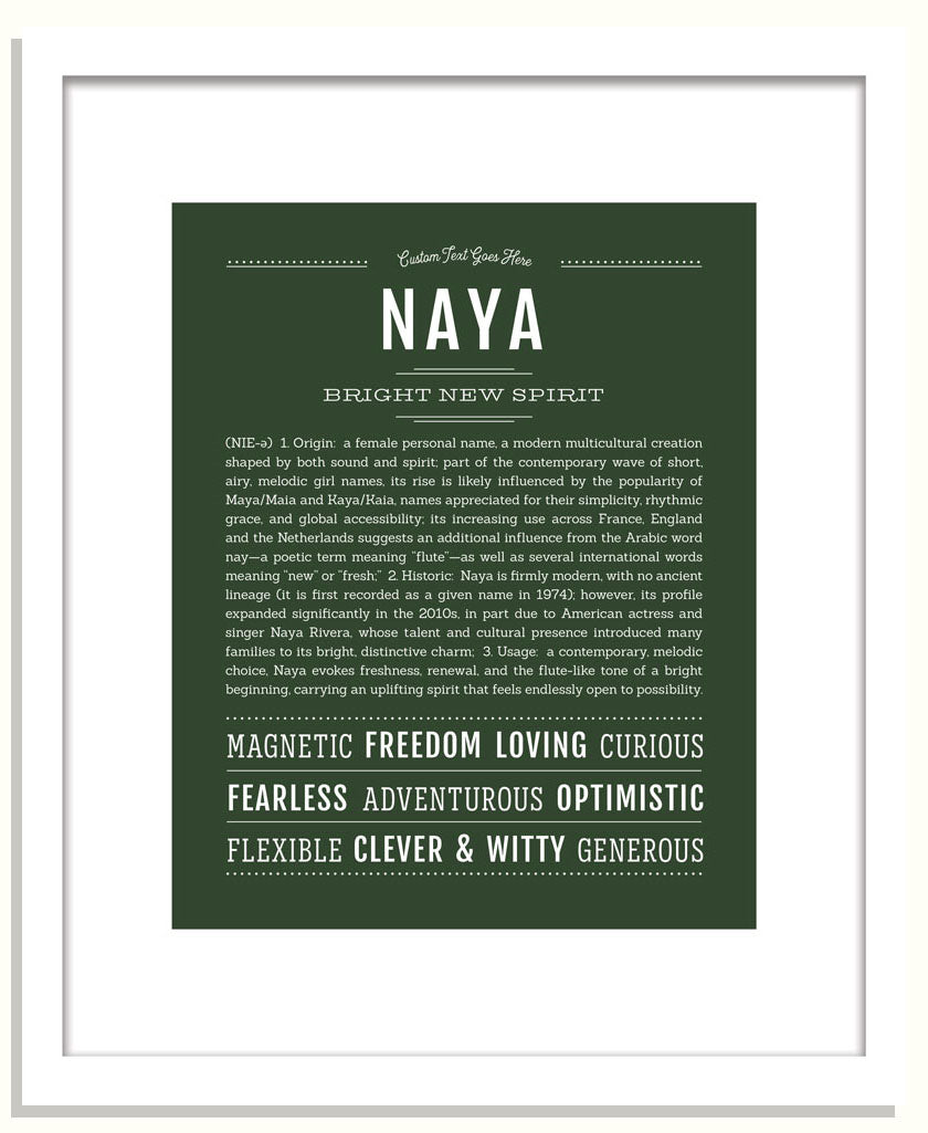 Naya | Name Art Print
