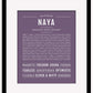 Naya | Name Art Print