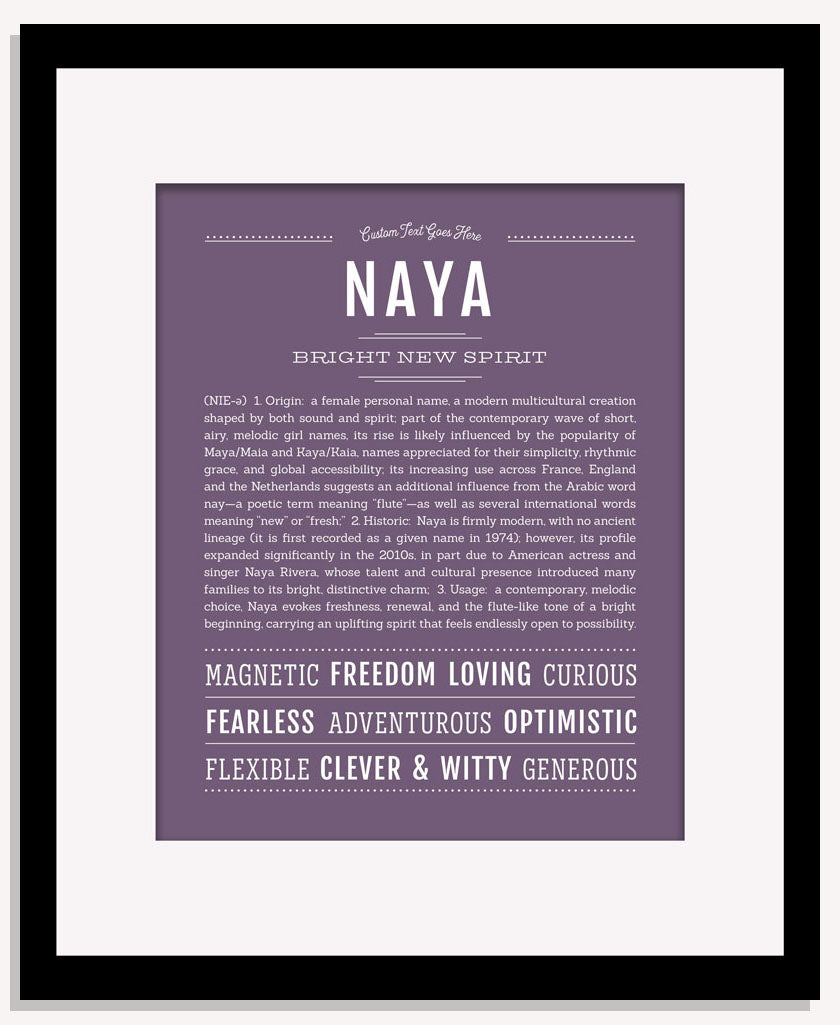 Naya | Name Art Print
