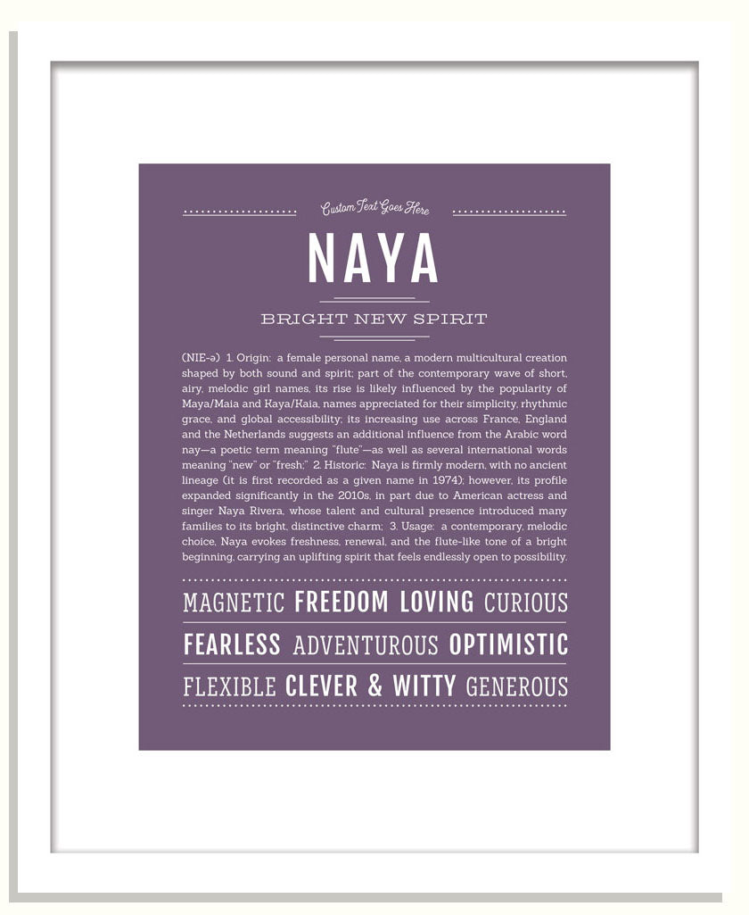 Naya | Name Art Print
