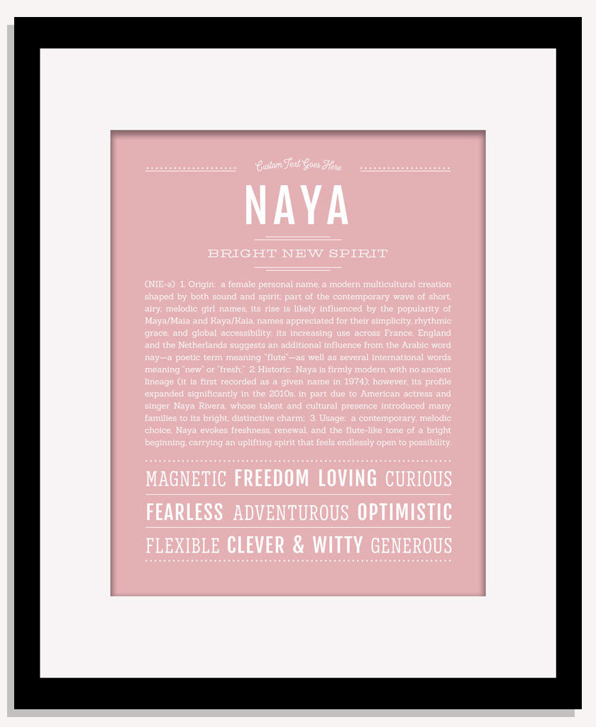 Naya | Name Art Print