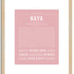 Naya | Name Art Print