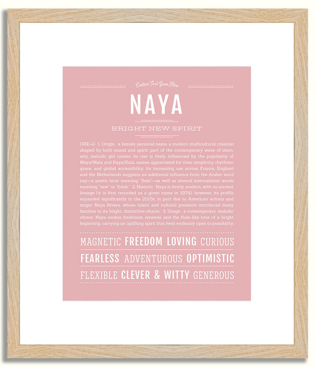 Naya | Name Art Print