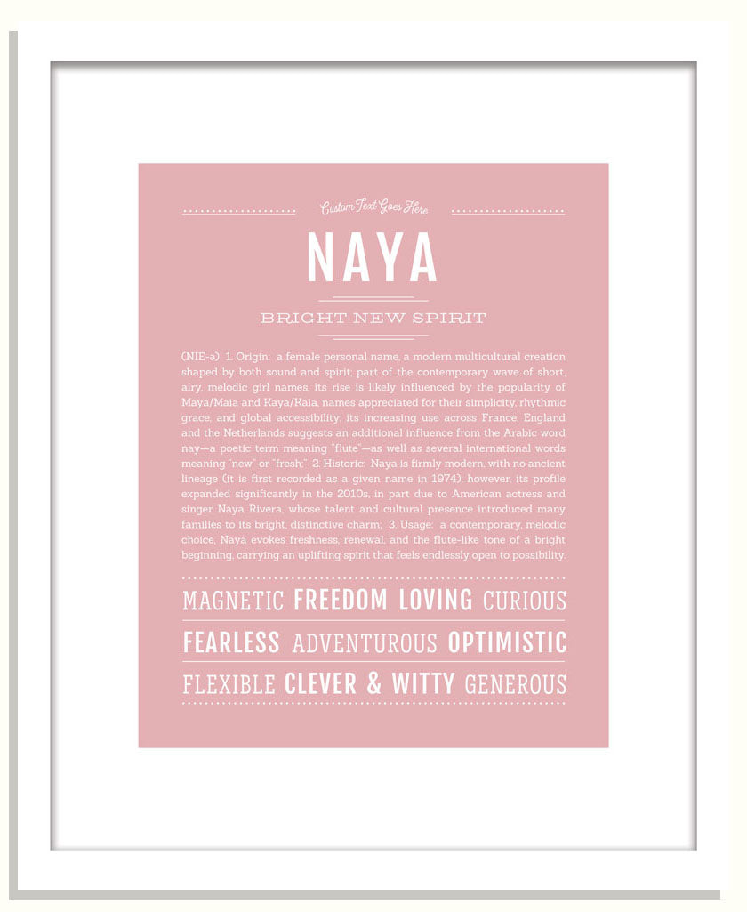 Naya | Name Art Print